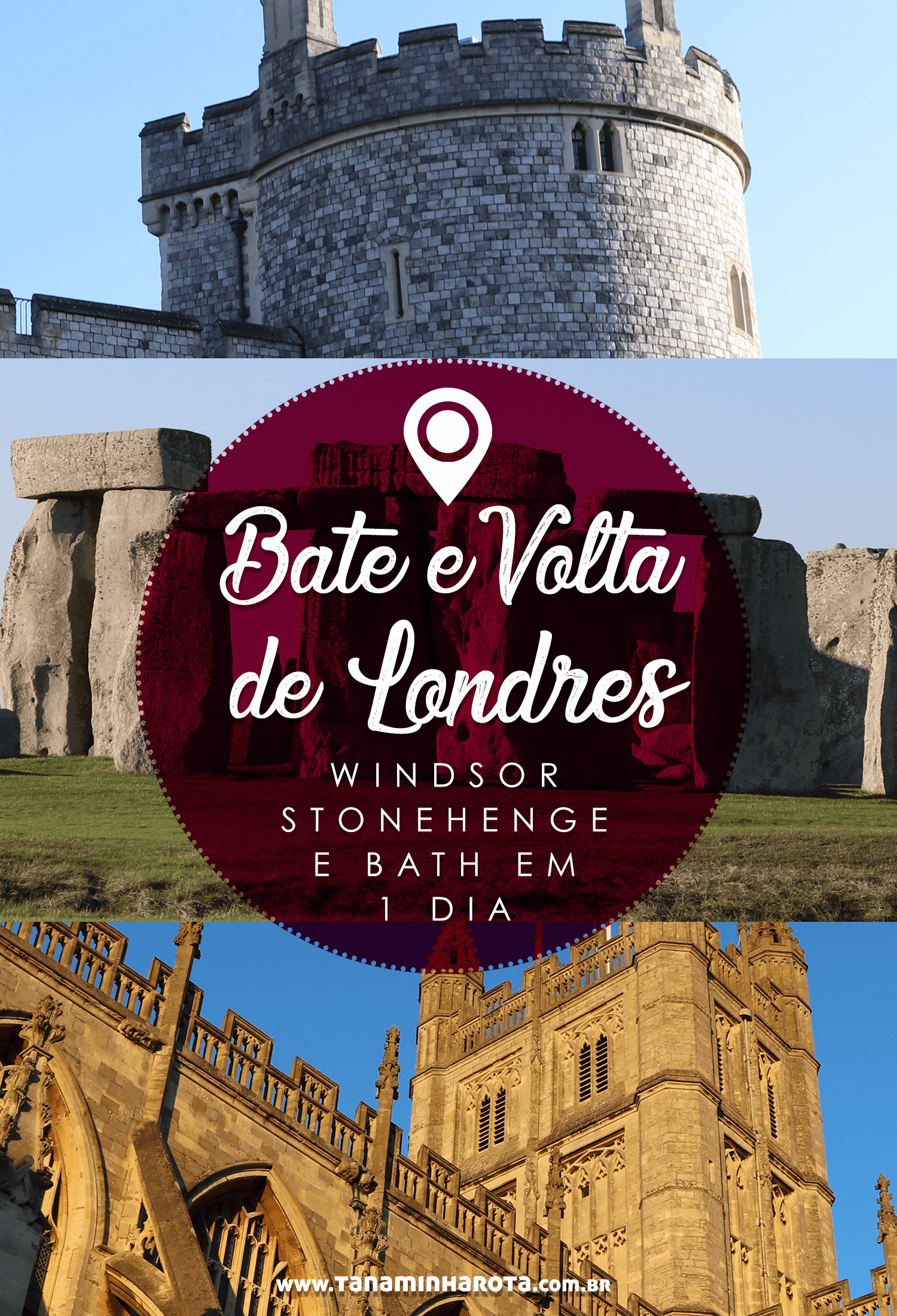 Pensando em fazer um passeio bate e volta de Londres? Então veja uma ideia de roteiro passando por Bath e Stonehenge nesse post! #viagem #londres